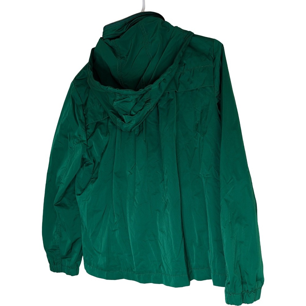 Liz Claiborne Windbreaker Womens Small Green Hooded Full Zip Mesh Lined Jacket - Picture 12 of 16